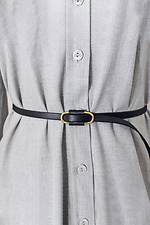 Women's belt made of genuine leather in black Garne 3300194 photo №1