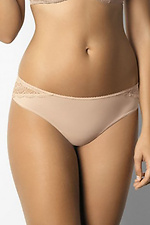 Beige low rise panties with lace side panels Kinga 4024194 photo №1