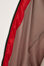 Длинная стеганная жилетка GRAIN красного цвета на молнии с большими карманами Garne 3037195 фото №4