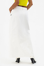 Women's skirt EJEN with a slit in the front, white Garne 3041195 photo №2