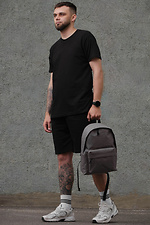 Backpack Without Compact Gray Man Without 8049195 photo №4