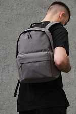Backpack Without Compact Gray Man Without 8049195 photo №5