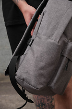 Backpack Without Compact Gray Man Without 8049195 photo №7