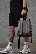 Backpack Without Compact Gray Man Without 8049195 photo №8