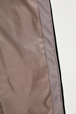 Длинная стеганная жилетка GRAIN бежевого цвета на молнии с большими карманами Garne 3037197 фото №4