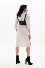 Жіночий комплект SINDI з бавовняної сукні-сорочки та чорного корсету Garne 3040197 фото №4