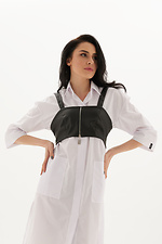 Жіночий комплект SINDI з бавовняної сукні-сорочки та чорного корсету Garne 3040197 фото №5