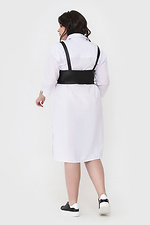 Женский комплект SINDI из хлопкового платья-рубашки и черного корсета Garne 3040197 фото №8