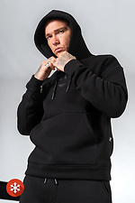 Locker geschnittener, warmer Kapuzenpullover für Herren mit LIFETIME 3-Aufdruck in Schwarz Teamv 8034197 Foto №5