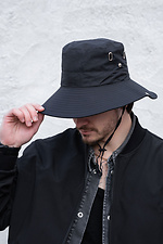 Herren-Panamahut mit Kordelzug, wendbar, schwarz Without 8056197 Foto №1