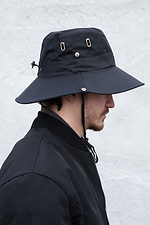 Herren-Panamahut mit Kordelzug, wendbar, schwarz Without 8056197 Foto №4