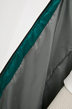 Довга стьобана жилетка GRAIN зеленого кольору на блискавці з великими кишенями Garne 3037198 фото №4