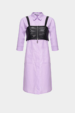 Жіночий комплект SINDI з бавовняної сукні-сорочки та чорного корсету Garne 3040198 фото №6
