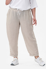 Gestreifte Hose Beige Garne 3044199 Foto №2