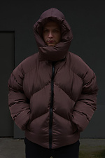 Oversize pikowana kurtka zimowa z kapturem VDLK 8031199 zdjęcie №1