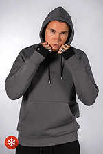 Glove 3 Men's Warm Fleece Hoodie Dark Grey Teamv 8034199 photo №3