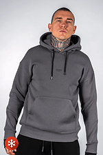 Glove 3 Men's Warm Fleece Hoodie Dark Grey Teamv 8034199 photo №6