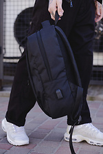 Rucksack ohne Techno USB Reflektierender schwarzer Mann Without 8049199 Foto №2