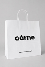 Пакет GARNE білий з лого Garne 7770200 фото №1