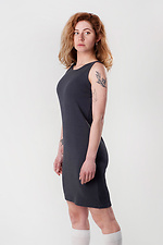 Коротка сукня майка без рукавів у сірому кольорі HOT 8035200 фото №2