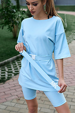 Niebieski kombinezon i t-shirt na rower M-SOCKS 2040201 zdjęcie №1