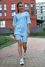 Blue cycling suit and t-shirt M-SOCKS 2040201 photo №3