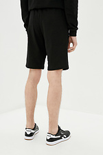 Knee-length black summer cotton shorts GEN 8000201 photo №3