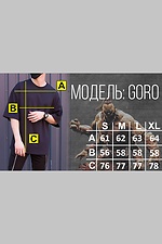 Goro T-shirt black TUR WEAR 8037202 photo №5