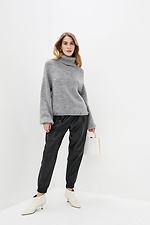 Oversized knitted winter sweater with high collar Sewel 4038203 photo №2