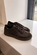 Жіночі шоколадні кеди широкий носок  4206203 фото №7