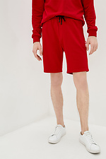 Red long cotton shorts with drawstring GEN 8000203 photo №1