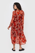 Długa sukienka z czerwonego szyfonu PHILICIA Garne 3041204 zdjęcie №4