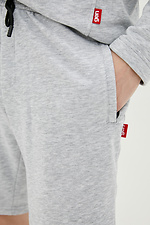 Lange Shorts aus Baumwoll-Melange mit Bindebändern GEN 8000204 Foto №4