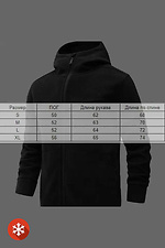 Warm men's fleece jacket with black hood VDLK 8031204 photo №5