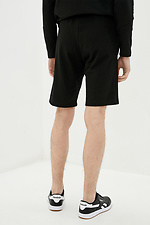 Long black cotton shorts GEN 8000205 photo №3