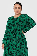 Зеленое удлиненное шифоновое платье PHILICIA Garne 3041207 фото №8