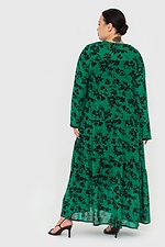 Зеленое удлиненное шифоновое платье PHILICIA Garne 3041207 фото №9