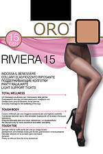 Women's tights riviera 15 den natural beige ORO 4027207 photo №1