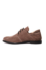 Замшевые туфли коричневого цвета со шнурками  4205207 фото №1