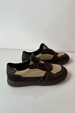 Damen-Sneaker mit breiter Spitze, Schokolade 4206207 Foto №2