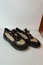Damen-Sneaker mit breiter Spitze, Schokolade 4206207 Foto №3