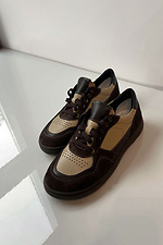 Damen-Sneaker mit breiter Spitze, Schokolade 4206207 Foto №6