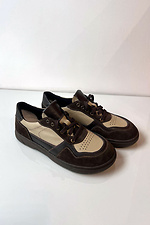 Damen-Sneaker mit breiter Spitze, Schokolade 4206207 Foto №7