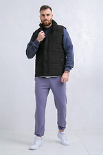Men's quilted vest with collar JK 3 Black Teamv 8034207 photo №3