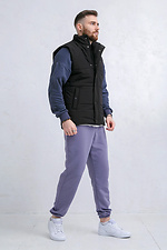 Men's quilted vest with collar JK 3 Black Teamv 8034207 photo №4