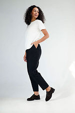 Schokoladenfarbene Damen-Schnürschuhe  4206208 Foto №5