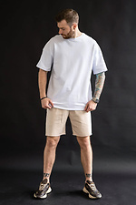 Herren T-Shirt Oversize Baumwolle weiß Teamv 8034209 Foto №5