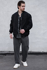 Schwarze Softshell-Bomberjacke für Herren Without 8056209 Foto №2