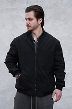 Schwarze Softshell-Bomberjacke für Herren Without 8056209 Foto №4