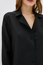 Шелковая пижамная рубашка ENNE-S с длинными рукавами и отложным воротником Garne 3039210 фото №4